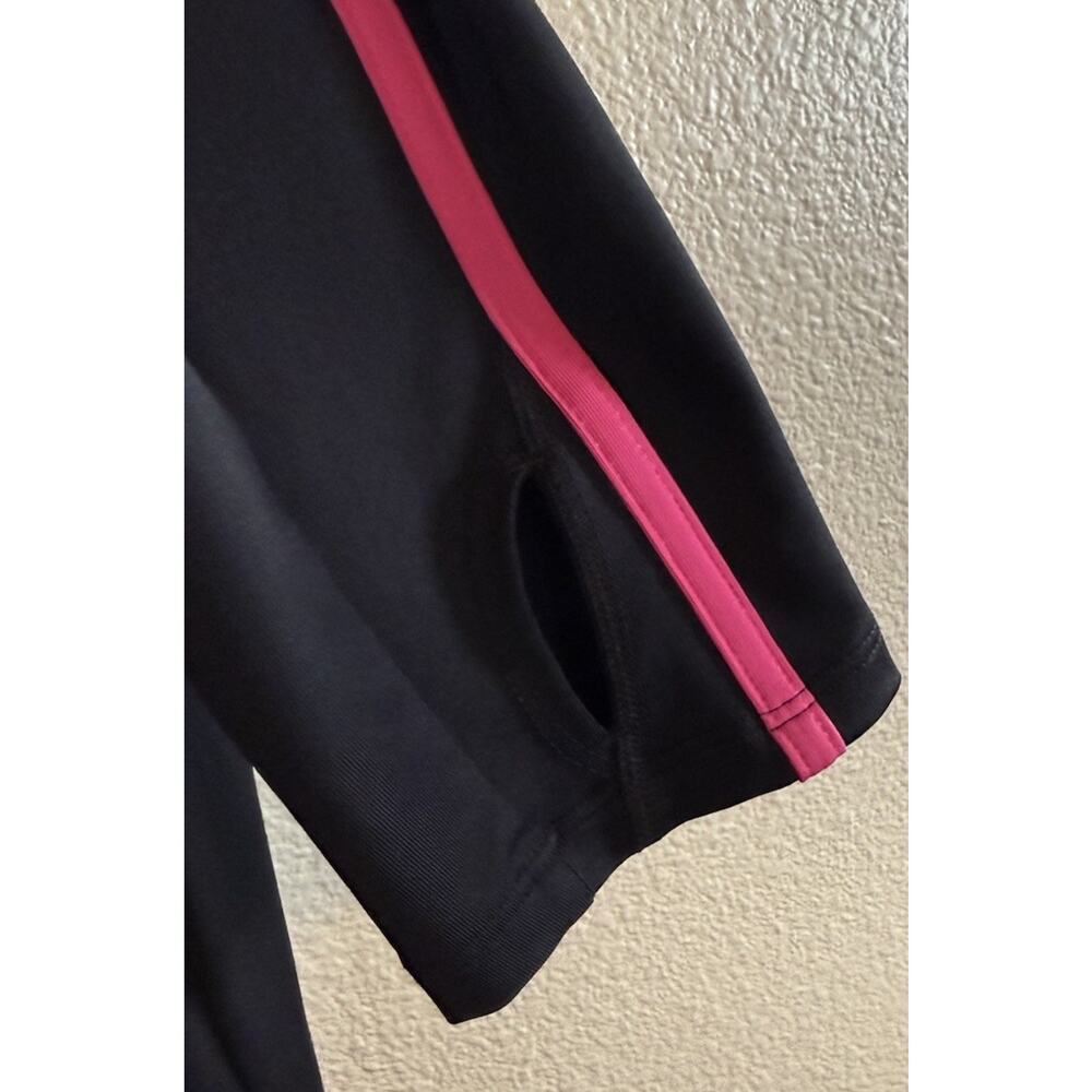 Fila Sport Jacket Womens XL Retro Track Jacket Black Full Zip - Picture 5 of 7